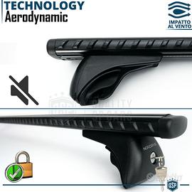 Barre Portabagagli Per Mercedes-Benz GLA H247 (2020-) - Portatutto In Alluminio Nero Con Chiusura Antifurto - Foto 10