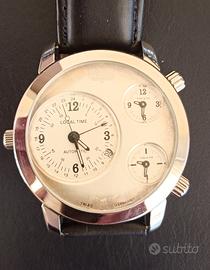 orologio TRIAS triplo fuso orario raro Vip