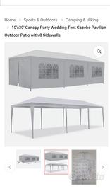 Gazebo 3 x 9  metri per eventi fiere 