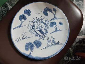 PIATTO ceramiche ERNAN ALBISOLA decorato a mano