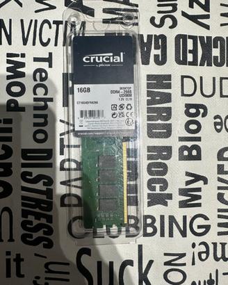 Ram Crucial 16gb DDR4