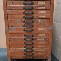 Cassettiera da tipografia