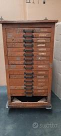 Cassettiera da tipografia