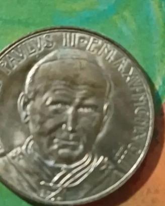 Moneta 200 Lire Papa Giovanni Paolo II