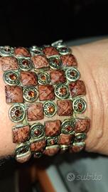 bracciale con collana  artigianale