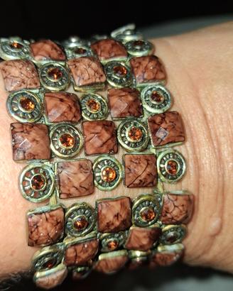 bracciale con collana  artigianale