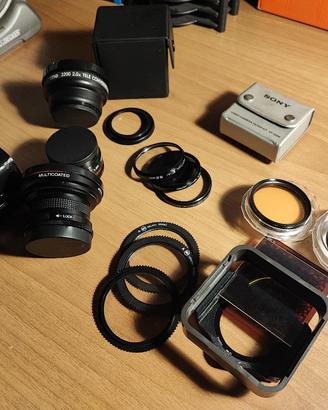 ottiche, convertitori, macro e adattatori vintage 