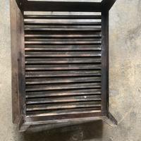 Griglia barbecue acciaio per carbonella o legna