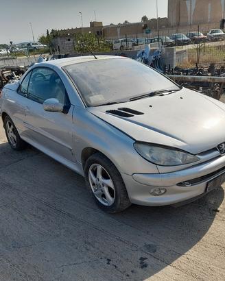 PEUGEOT 206 CC 1.6 BENZ 03 RICAMBI 