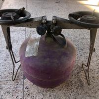 Fornello camping doppio piano cottura