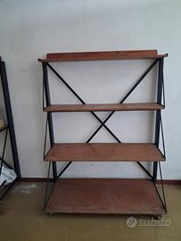 Scaffalature 3/4 ripiani con ruote