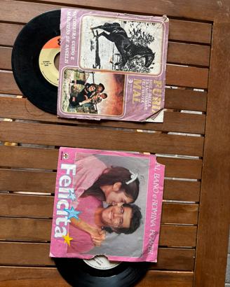 2 dischi vinile 45 giri