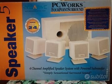 Sistema completo di altoparlanti 4 vie e subwoofer