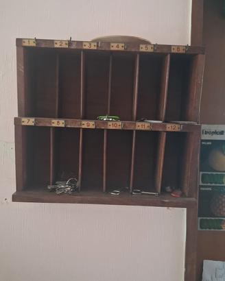 cassetta porta lettere albergo vintage 