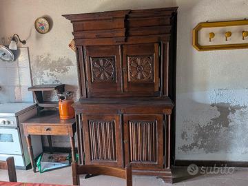Lotto 4 mobili -Legno Noce e non