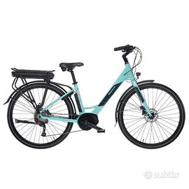 BICICLETTA ELETTRICA BIANCHI LONG ISLAND AZZURRA