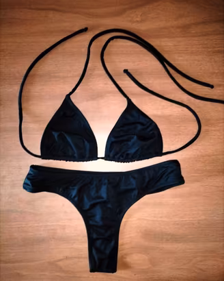 COSTUME DA MARE BIKINI NERO *ALTA QUALITÀ* NUOVO