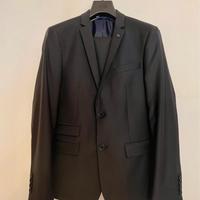 Vestito da uomo nero completo giacca con pantaloni