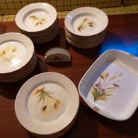 Servizio piatti di Vietri costiera Amalfitana