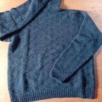 maglione uomo lana L fatto a mano