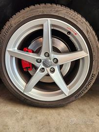 Cerchioni ruota Audi R18 gomme invernali