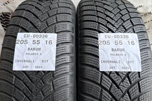 2 PNEUMATICI 205/55 R16 BARUM INVERNALI 80%