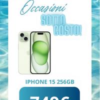 IPHONE 15 256GB NUOVO - TUTTI I COLORI