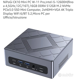 %Nuovo.Mini PCΙntel i5-fino a 4,5GHz,16GB+512GB