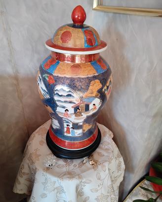 vaso cinese con coperchio 