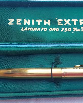 Penna Zenith Extra placcata oro 18 kt con custodia