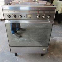 cucina inox a gas con forno elettrico Smeg mod. CI