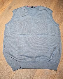 Gilet uomo azzurro melange