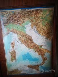 cartina geografica italia anno 1977