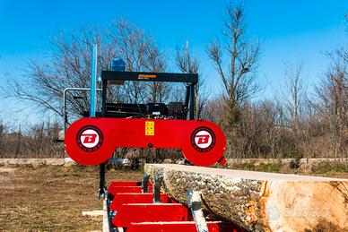 Segheria con diametro del tronco fino a 79 cm