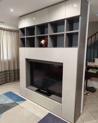 Parete attrezzata mobile soggiorno porta tv