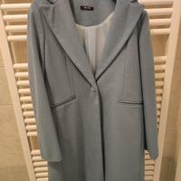 cappotto azzurro donna 