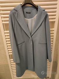 cappotto azzurro donna 