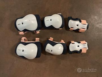 Oxelo Set protezioni Roller Skate Rosa TG S