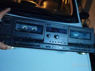 doppia piastra cassette deck technics rs tr212  			
