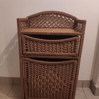 
Cassettiera con Scomparto a Basculante in Vimini