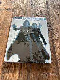 confezione DVD del film The Matrix Resurrections.
