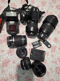 pentax kr con corredo ottiche