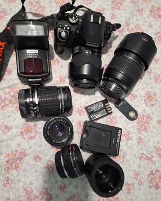 pentax kr con corredo ottiche