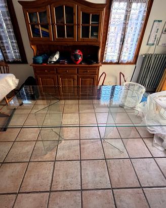 Tavolo in vetro temperato