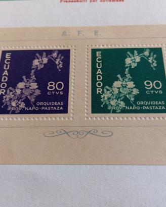 (1424) - Francobollo Foglietto Equador (1960)