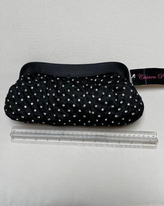 Borsetta elegante Chiara P.in tessuto nero tempest