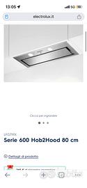 Cappa integrata electrolux serie 600 cm 80