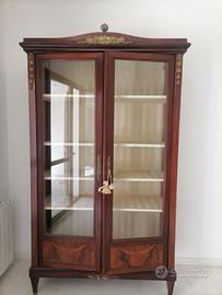 Armadio vetrina stile impero fine 800