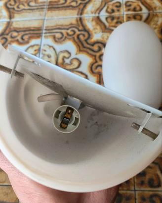 Coppia plafoniere con lampadina e14 attacco piccol