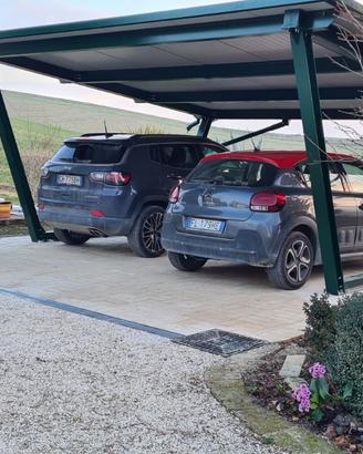 Carport tettoia per auto ripara dalla grandine